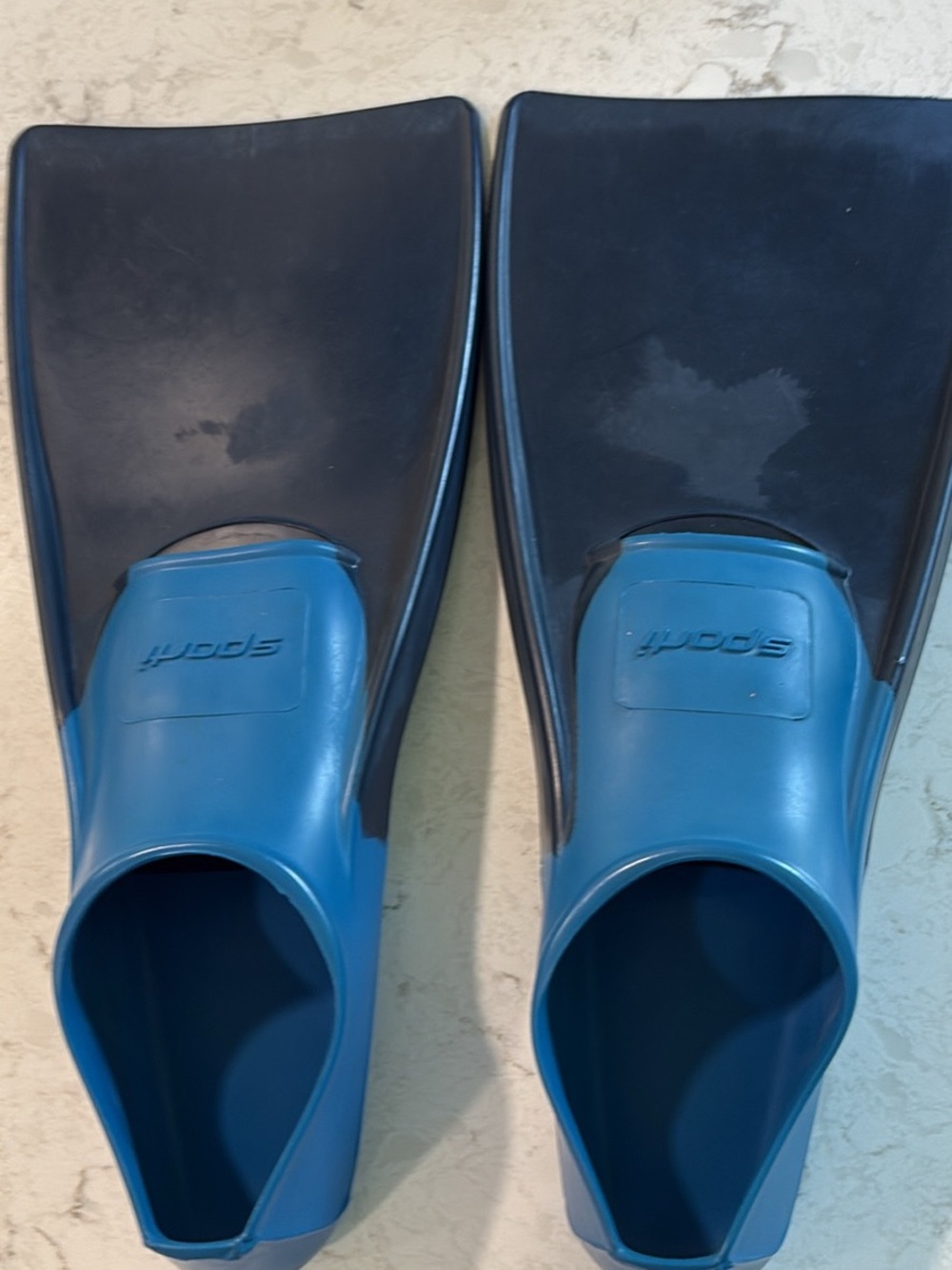 Kids Swim Fins - Blue-Navy